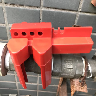 可调节球阀锁 小型管道门阀开关锁阀门锁 水管阀门锁上锁挂牌