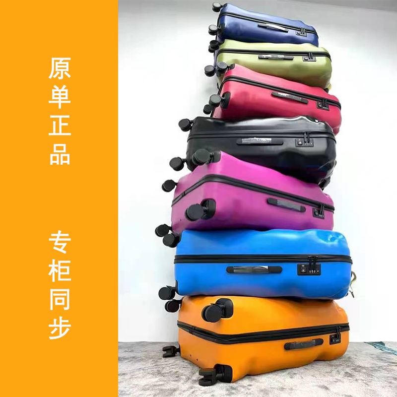 意大利破损拉杆箱个性旅行箱明星同款行李箱男女万向轮密码登记箱