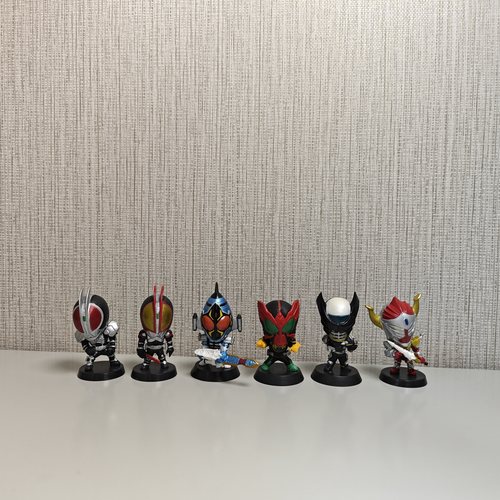 假面骑士mini 迷你大头 ooo birth fourze 555 faiz 正版手办模型