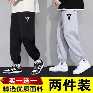 宽松百搭潮牌高街工装 春秋季 子男士 灰色九分裤 运动卫裤 休闲裤 裤