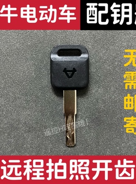 小牛电动车钥匙远程拍照开齿发图片配遥控钥匙N1s/U+/GO/F/M爱玛