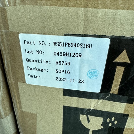 WS51F6240单片机 50片价 没有技术支持 全新