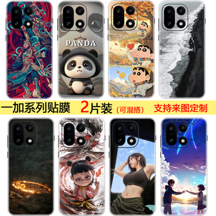 适用于一加15手机彩膜 定制1+Ace6后盖防指纹贴纸13T 11pro改色背贴Ace5至尊版全包边ACE3通用细磨砂保护膜