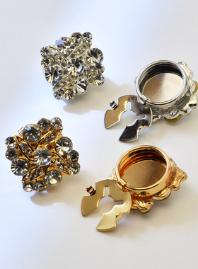 button cover衬衫扣珍珠纽扣盖子水钻袖扣乌龟扣套扣夹扣饰品