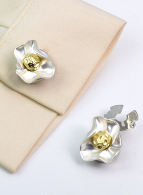 button cover 珍珠水钻衬衣袖扣纽扣盖滴油花朵领扣钻饰扣纽扣套