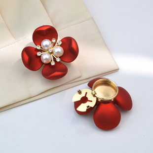 button cover衬衫扣花瓣纽扣盖子水钻袖扣乌龟扣套扣夹扣饰品