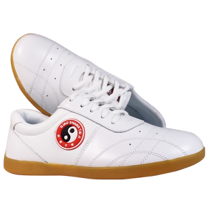 乔尚太极鞋女春秋季男真皮加厚牛筋底八段锦透气太极拳练功竞赛鞋