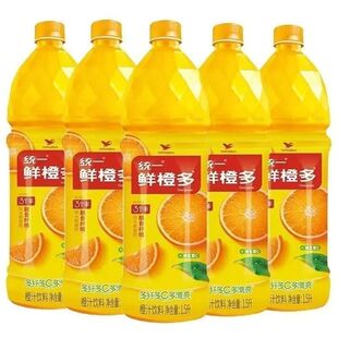 统一鲜橙多橙汁饮料1.5L大瓶装含维生素C及膳食纤维果汁