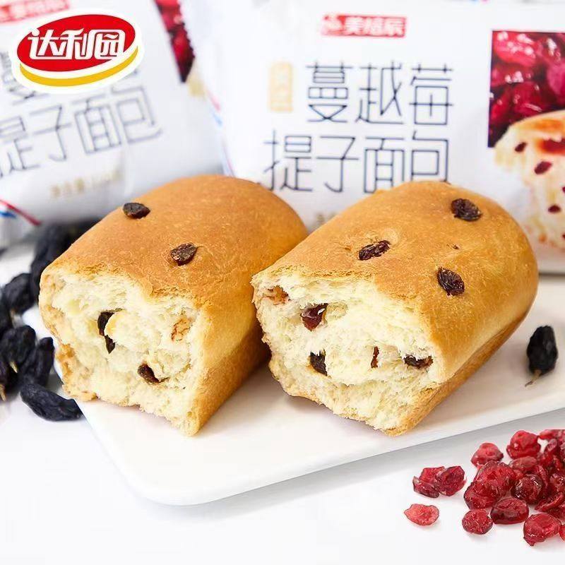 达利园蔓越莓干吐司面包120g每包休闲食品营养早餐零食办公室点心,零食/坚果/特产,吐司面包,淘宝优惠券,粉丝福利购,淘宝优惠卷