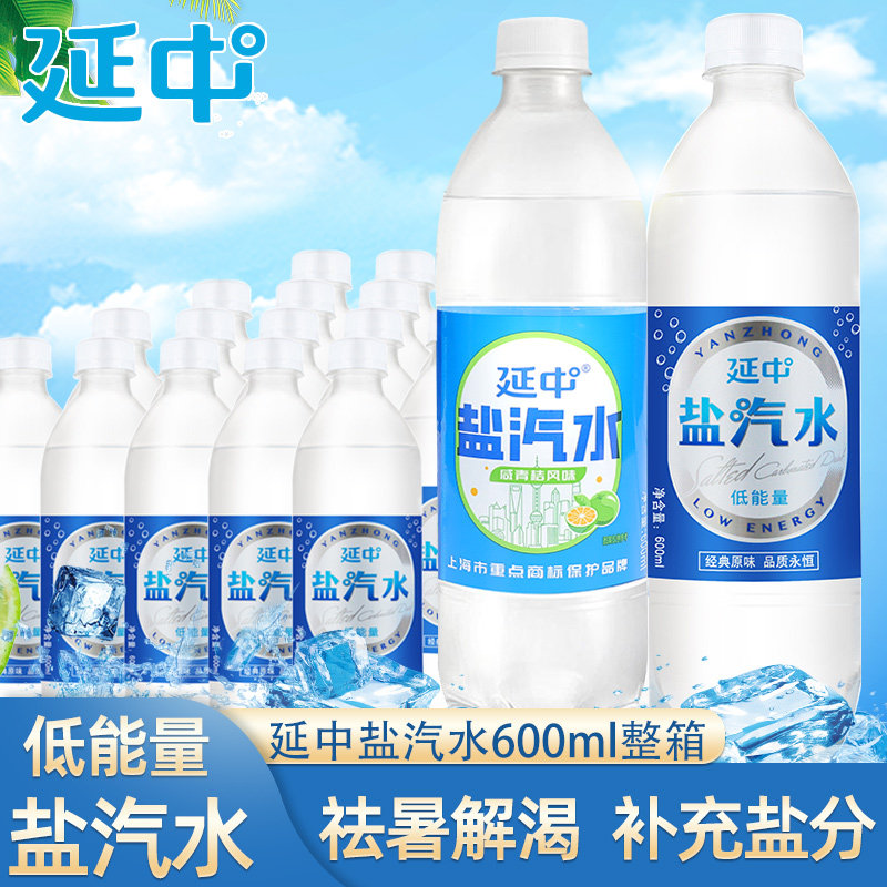 上海延中盐汽水600ml*20瓶整箱