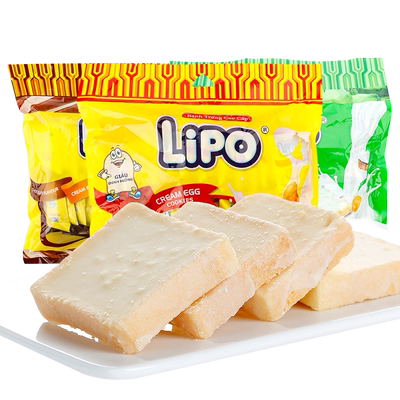 越南进口lipo面包干早餐代餐蛋糕