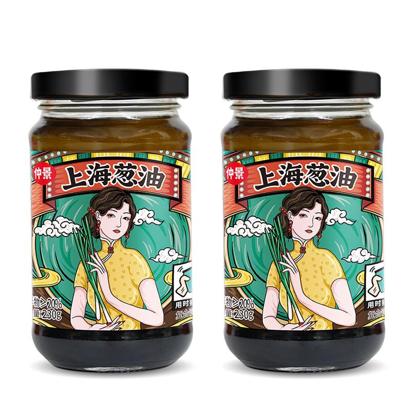 仲景上海葱油面酱230g瓶装拌饭