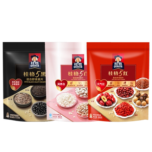 桂格五白5白5红5黑混合即食麦片460g袋装冲饮早餐速食白芸豆代餐