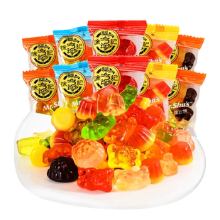 徐福记糖果2斤好吃的橡皮软糖混合散装果汁软糖休闲零食小吃正品