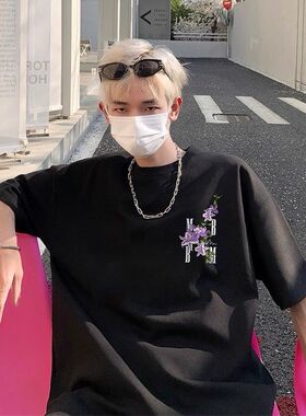 刺绣款短袖CX7013款3XL黑色白色P21