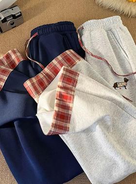 B3007#S-2XLP35白灰色藏青色