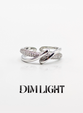 缠绕戒指女小众设计轻奢高级感冷淡风食指戒层次开口闺蜜学生指环