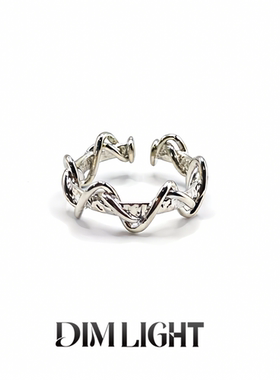 曲线戒指女轻奢小众设计感