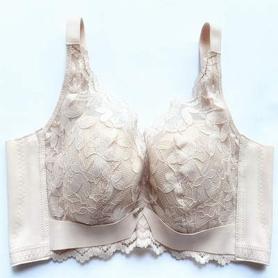 品牌蕾丝薄款舒适软钢圈文胸罩聚拢调整型收副乳上托女士内衣1942