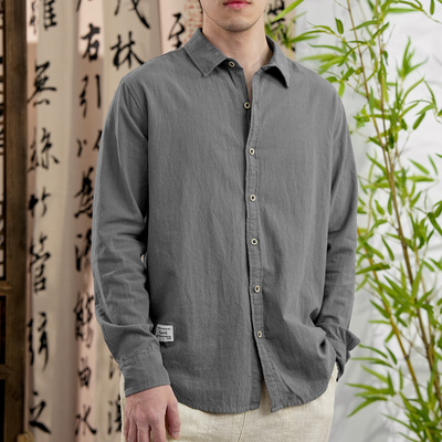 秋季新款国风长袖衬衫