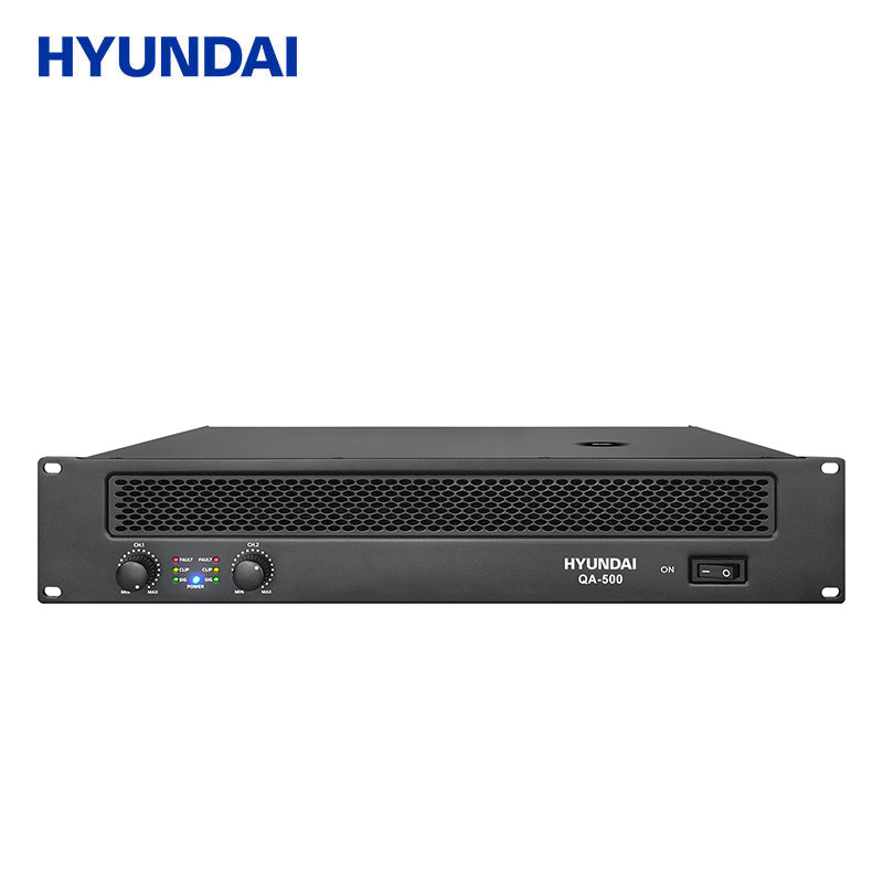现代QA500/QA550/QA650纯后级功放机大功率会议室舞台演出工程KTV
