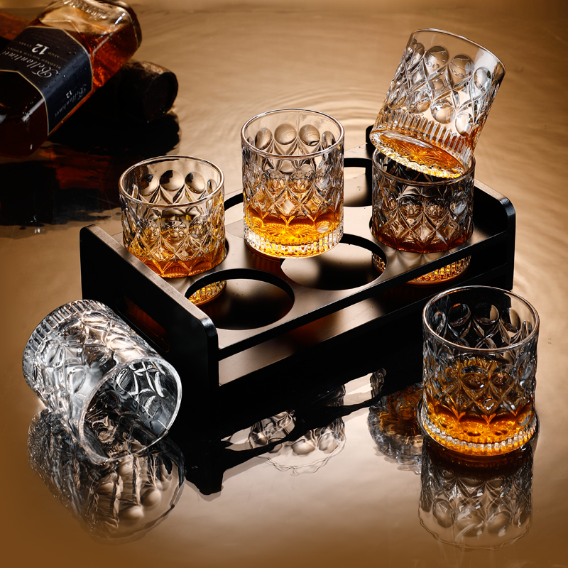 威士忌玻璃欧式复古烈酒杯