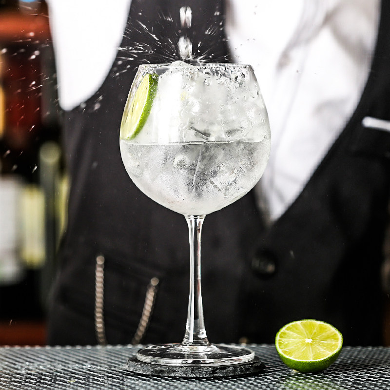 金汤力鸡尾酒杯 葡萄酒杯蛋型高脚杯 圆形酒杯水果酒杯 gin tonic