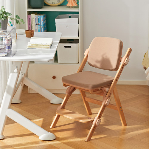 八九间F6实木儿童学习椅子家用可升降座椅小学生专用书桌办公椅凳