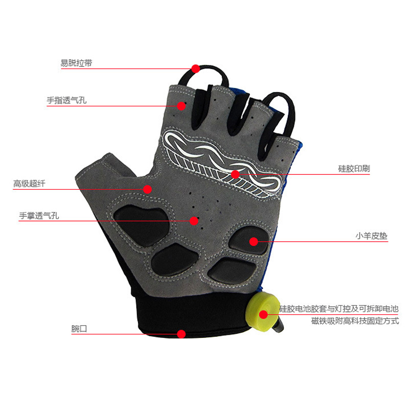 Gants de cyclisme mixte ONLINELOVE - Ref 2254063 Image 3