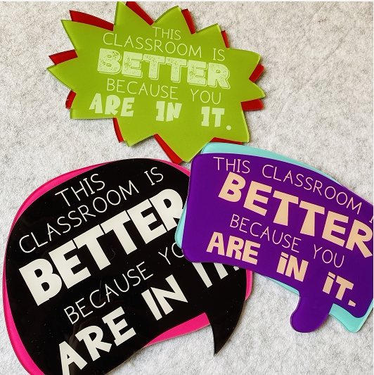 绘本馆幼儿园学校机构布置教室门卡通装饰环创英文欢迎标识牌墙贴