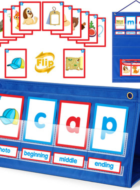 CVC Words Phonics Games单词拼读拼写游戏阅读字母视觉单词挂袋