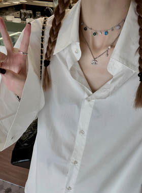 SHARLENE/2023新款配饰合集_法式高级感简约气质叠戴项链耳钉戒指