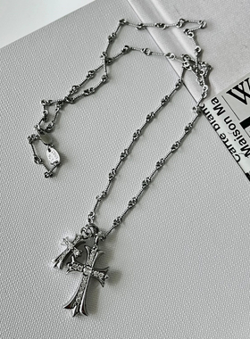 SHARLENE/2022ss配饰合集_开发线S925开口戒指十字架项链叠戴耳环