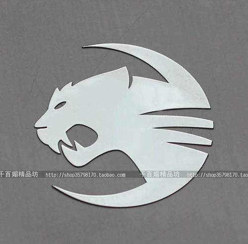 冰豹Roccat贴纸 冰豹金属贴纸 手机贴纸
