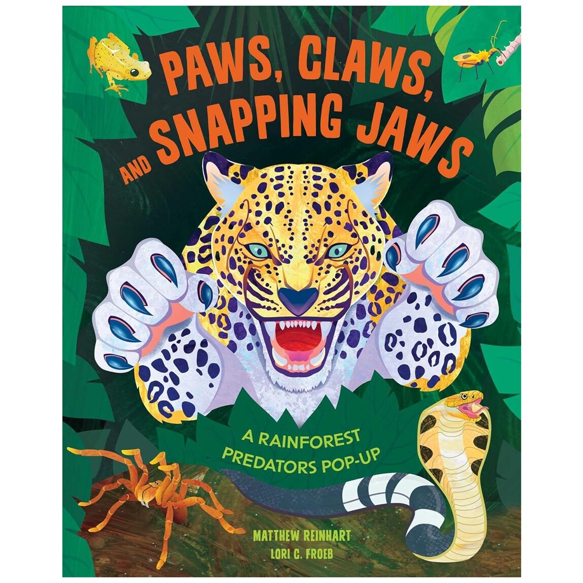 现货 英文原版 雨林掠食者 立体书 马修莱因哈特立体书工作室 Paws Claws and Snapping Jaws Pop Up Book
