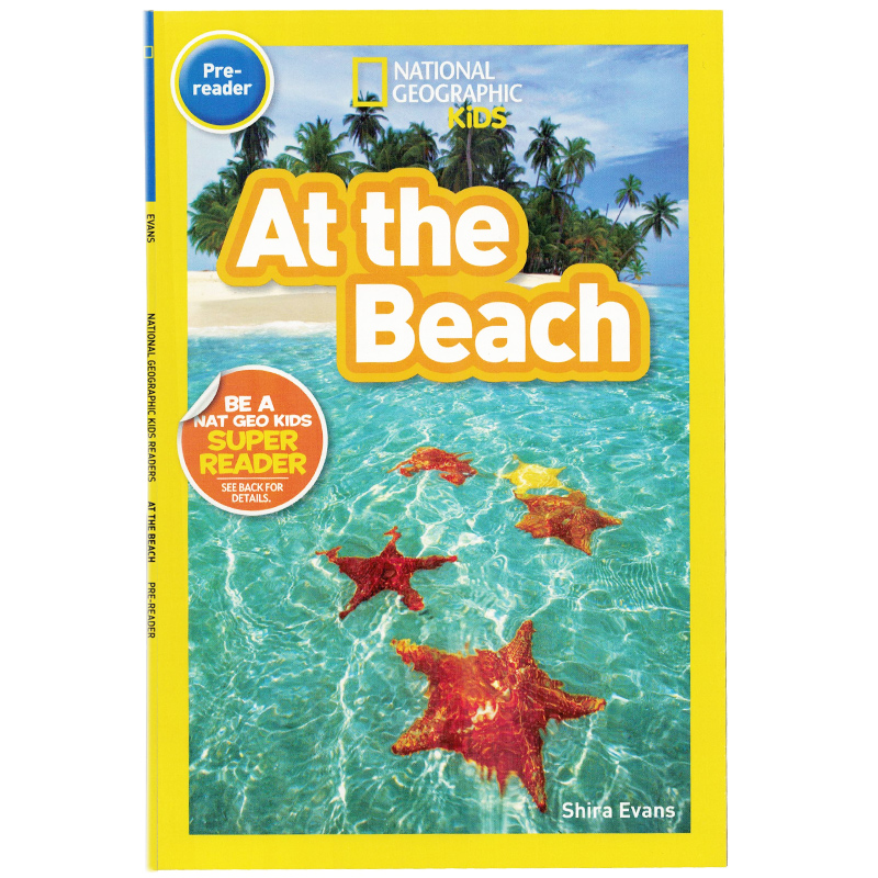 预售 进口英文 美国国家地理读本 在海滩 学前阶段 National Geographic Readers: At the Beach (Pre-Reader) 少儿读物