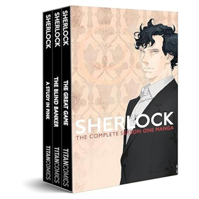 预售 英文原版 夏洛克系列3册盒装套装 漫画Sherlock Holmes血字的研究 盲目的银行家 致命游戏BBC英剧图片