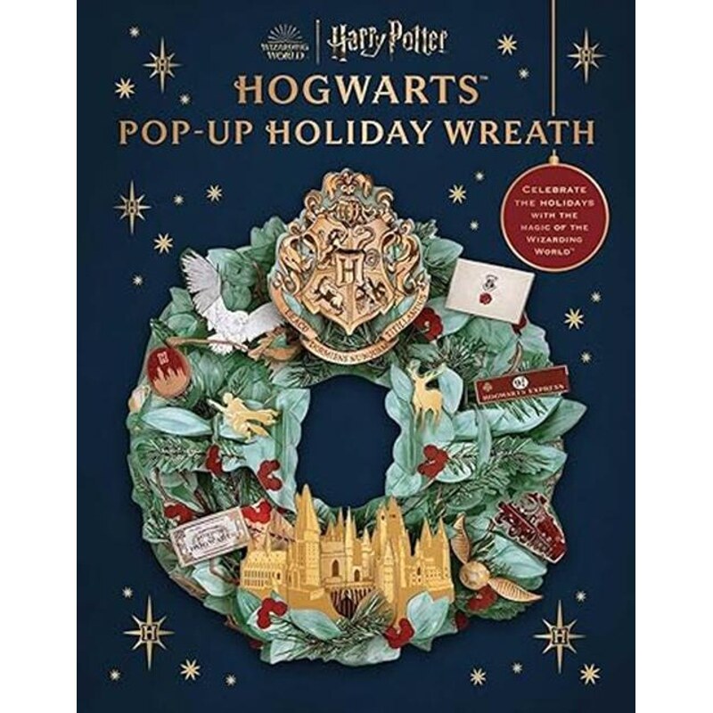 预售 英文原版 哈利波特立体书 霍格沃茨快闪假日花环 Harry Potter Hogwarts Pop Up Hol
