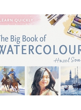 预售 英文原版 Learn Quickly: The Big Book of Watercolour 快速学习：水彩大书（精装）