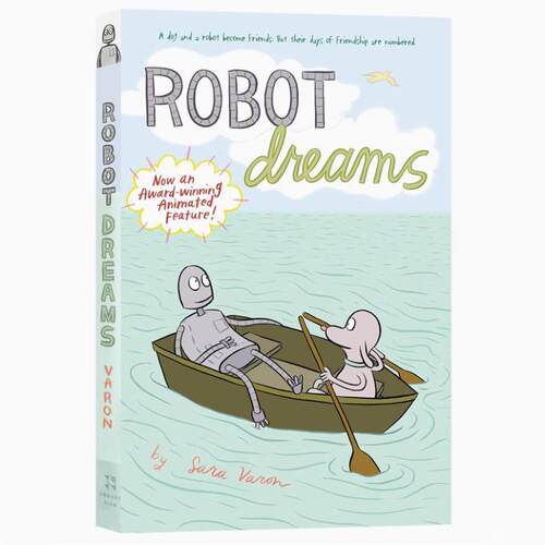 预售 英文原版 机器人梦 Robot Dreams 奥斯卡提名的西班牙电影动画长片漫画 Sara Varon电影插画原著