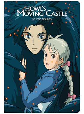 预售 英文原版 吉卜力工作室《哈尔的移动城堡》：30张明信片 Studio Ghibli Howl's Moving Castle: 30 Postcards
