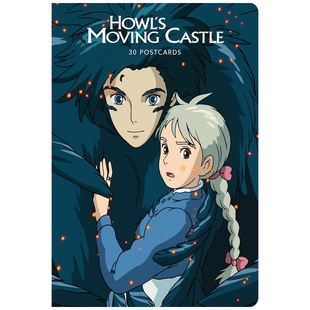预售 英文原版 吉卜力工作室《哈尔的移动城堡》:30张明信片 Studio Ghibli Howl's Moving Castle: 30 Postcards