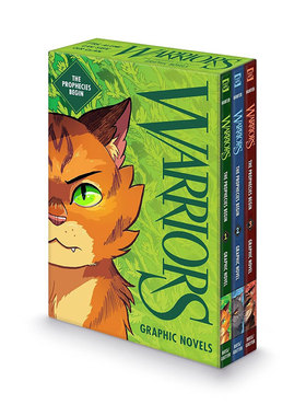 预售 英文原版 猫武士 预言开始1-3 彩色图画小说 Warriors Graphic Novel:The Prophecies Begin #1-#3 (October 2025)