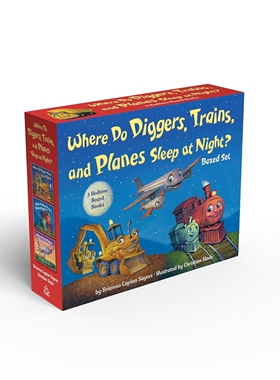 预售 英文原版 挖土机晚上睡在哪里3册 WHERE DO DIGGERS 3C BOXED SET