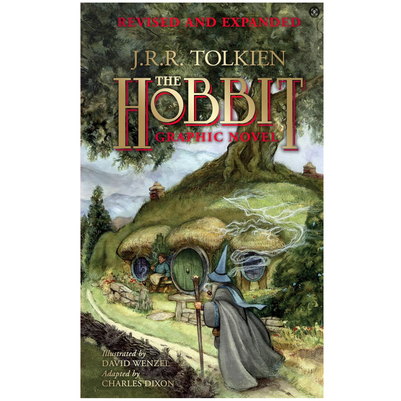 预售 英文原版 The Hobbit Graphic Novel: Revised and Expanded 霍比特人图像小说：修订版与扩展版 魔幻小说 插画版