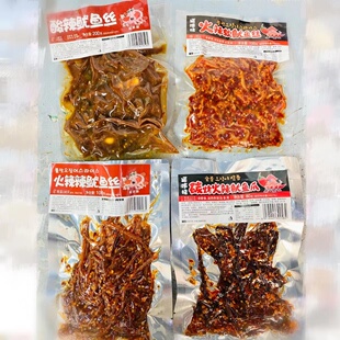 延哆味火辣辣鱿鱼丝酸辣鱿鱼丝火辣软鱿鱼丝鱿鱼爪 延边下酒解馋