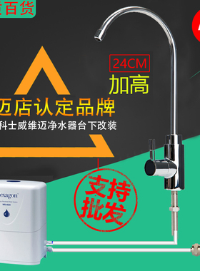 科士威hexgon4820水机304不锈钢直饮水龙头2分净水器鹅颈龙头配件