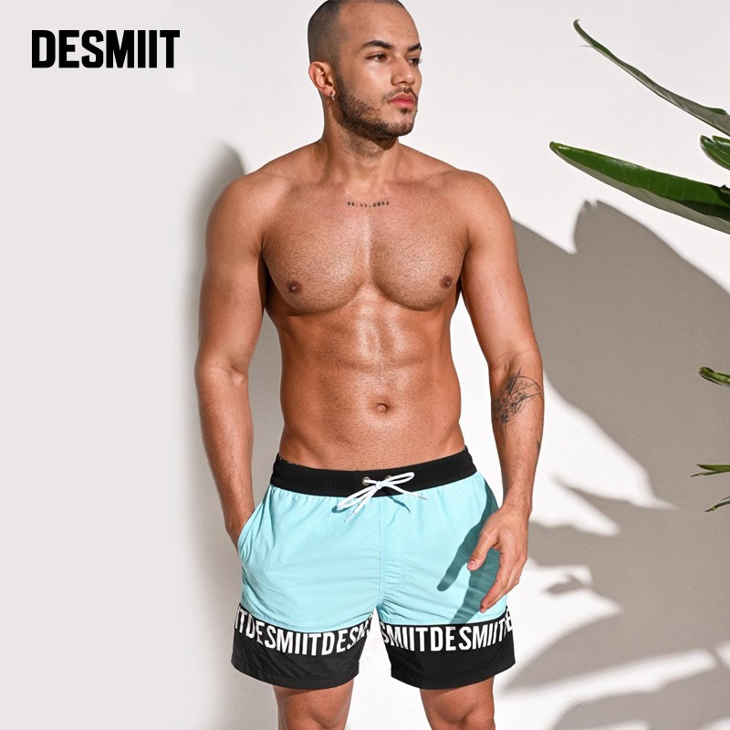desmiit男士速干泳裤宽松可下水沙滩裤潮流3分裤运动健身训练短裤,运动/瑜伽/健身/球迷用品,男士泳衣,淘宝优惠券,粉丝福利购,淘宝优惠卷