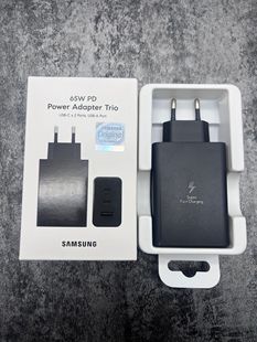 zflip3 T6530英规65w氮化镓 S23U W23超级快充EP flip4 fold4 S22 S22U S23 充电器 适用三星65W欧规港版
