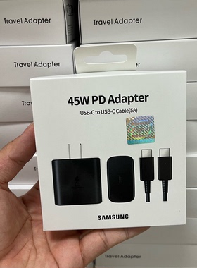 适用三星45W充电器快充头双typec原装s25ultra手机s24ultra套装s24+s23ultra闪充头note20s22适用